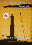SIF 2015 Programme & Abstracts, book cover